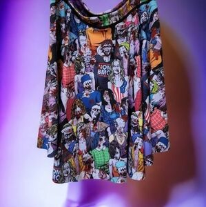 Plum Bath 2.0 VS Zombie Nation Inside Out Skirt blackmilk
